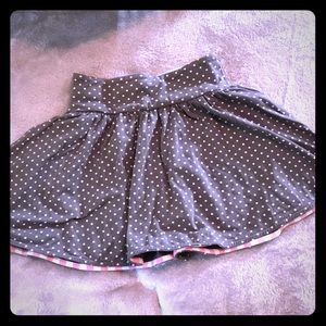 Gray Polka Dot Skirt